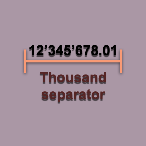 CBMS ERP Number field thousand seperator