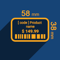 CBMS ERP Custom Product Labels 58x38 mm